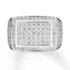 Thumbnail Image 4 of Previously Owned Men's Diamond Band 3 ct tw Round-cut 14K White Gold