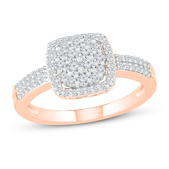 Previously Owned Diamond Fashion Ring 1/2 ct tw Round-cut 10K Rose Gold