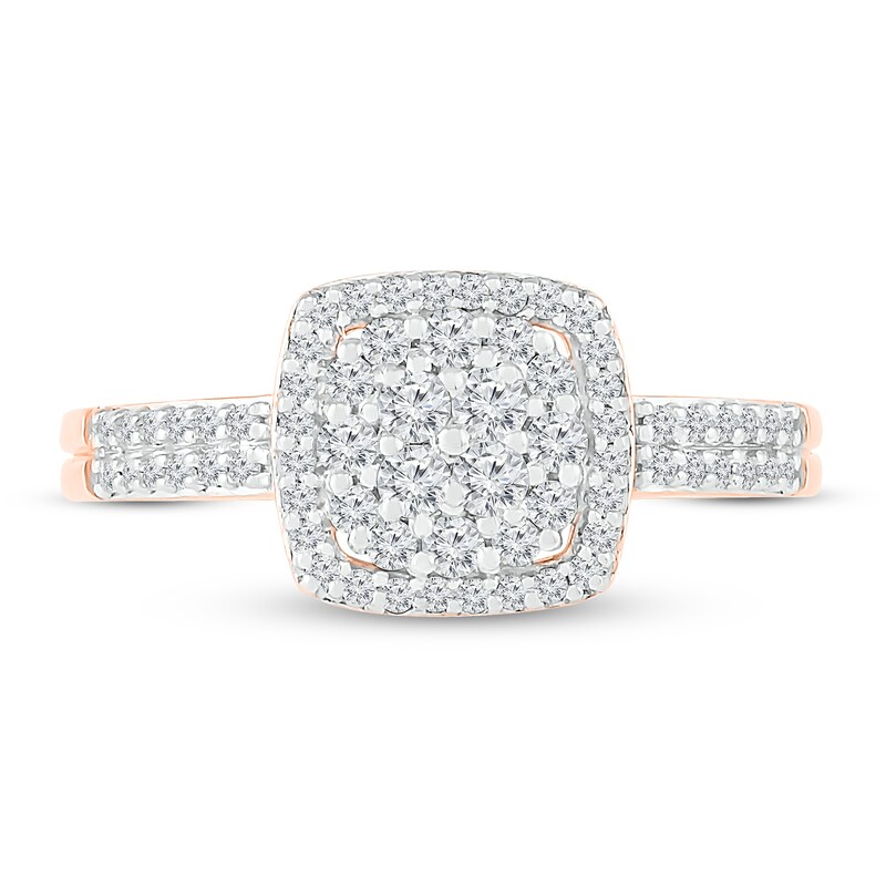 Main Image 2 of Previously Owned Diamond Fashion Ring 1/2 ct tw Round-cut 10K Rose Gold
