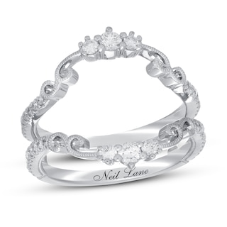 Previously Owned Neil Lane Diamond Enhancer Band 1/2 ct tw Round-cut 14K White Gold