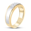 Thumbnail Image 2 of Previously Owned Men's Diamond Wedding Band 1/2 ct tw Round-cut 10K Two-Tone Gold