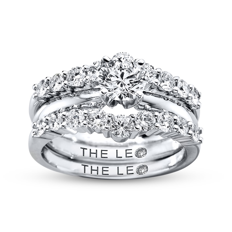 Main Image 4 of Previously Owned THE LEO Diamond Enhancer Ring 1 ct tw 14K White Gold