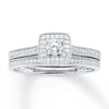 Thumbnail Image 1 of Previously Owned Diamond Bridal Set 1/3 ct tw Round-cut 14K White Gold