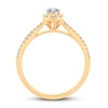 Thumbnail Image 3 of Previously Owned Diamond Engagement Ring 1/2 ct tw Pear & Round 14K Yellow Gold