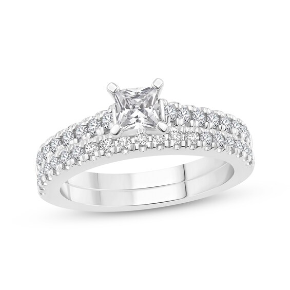 Previously Owned Diamond Princess-cut Bridal Set 1 ct tw 14K White Gold
