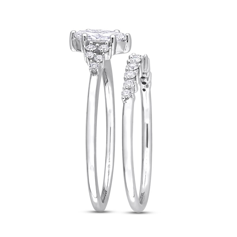 Main Image 2 of Previously Owned Diamond Bridal Set 5/8 ct tw Marquise & Round-cut 14K White Gold