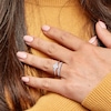 Thumbnail Image 4 of Previously Owned Diamond Bridal Set 5/8 ct tw Marquise & Round-cut 14K White Gold