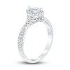 Thumbnail Image 2 of Previously Owned Diamond Engagement Ring 7/8 ct tw Pear-shaped & Round-cut 14K White Gold