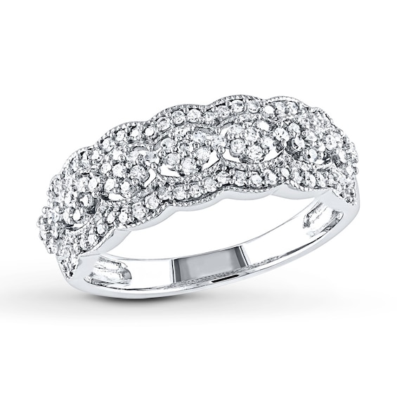 Previously Owned Diamond Ring 1/2 ct tw Round-cut 10K White Gold