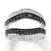 Thumbnail Image 1 of Previously Owned Black & White Diamonds 3/4 ct tw Enhancer 14K White Gold