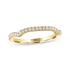 Thumbnail Image 1 of THE LEO Ideal Cut Round-Cut Diamond Wedding Band 1/5 ct tw 14K Yellow Gold