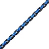 Thumbnail Image 1 of Men's Chain Bracelet Black & Blue Ion-Plated Stainless Steel 9"
