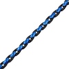 Thumbnail Image 2 of Men's Chain Bracelet Black & Blue Ion-Plated Stainless Steel 9&quot;