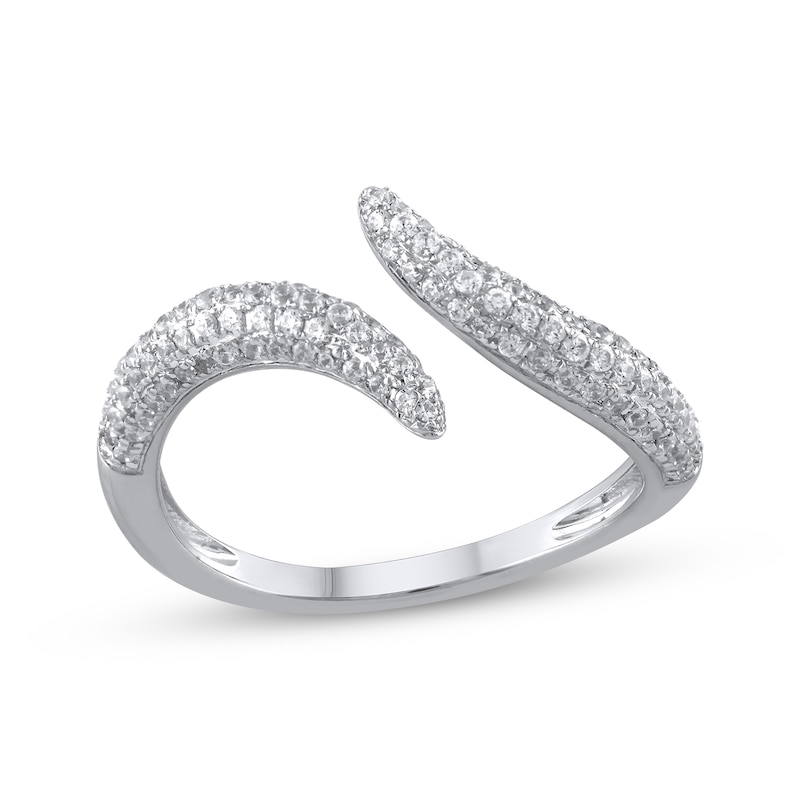 Main Image 1 of Diamond Bypass Deconstructed Ring 1/2 ct tw 10K White Gold