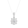 Thumbnail Image 0 of Lab-Created Diamonds by KAY Princess-Cut Necklace 1 ct tw 14K White Gold