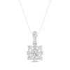 Thumbnail Image 1 of KAY Lab-Grown Diamonds Princess-Cut Necklace 1 ct tw 14K White Gold