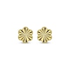 Thumbnail Image 2 of Children's Diamond-Cut Flower Stud Earrings 14K Yellow Gold