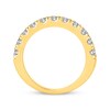 Thumbnail Image 3 of Lab-Grown Diamonds Two-Row Anniversary Band 2 ct tw 14K Yellow Gold