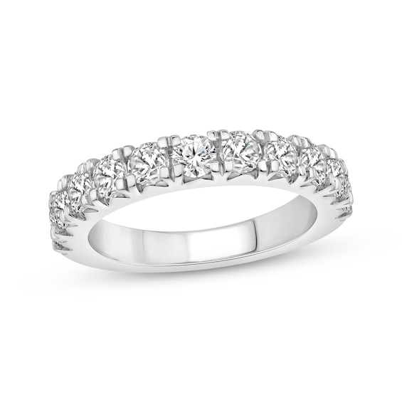 Lab-Grown Diamonds Anniversary Band 1-1/2 ct tw 14K White Gold