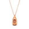 Thumbnail Image 3 of Le Vian Venetian Mosaic Chocolate Quartz Necklace 1/6 ct tw Diamonds 14K Strawberry Gold 19&quot;