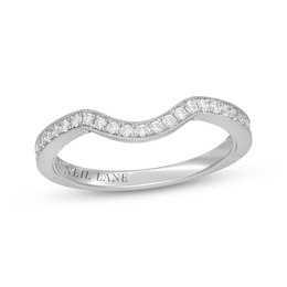 Neil Lane Diamond Contour Wedding Band 1/4 ct tw 14K White Gold