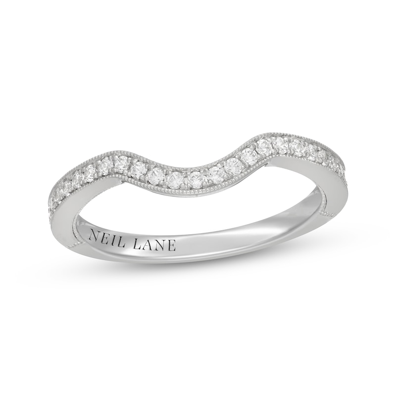 Main Image 7 of Neil Lane Diamond Contour Wedding Band 1/4 ct tw 14K White Gold