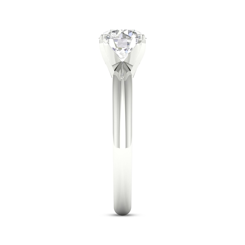 Main Image 3 of Lab-Grown Diamonds Solitaire Engagement Ring 3 ct tw 14K White Gold (F/SI2)