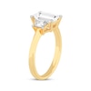 Thumbnail Image 2 of Memories Moments Magic Lab-Grown Diamonds Emerald-Cut & Trapezoid-Cut Three-Stone Engagement Ring 4-1/6 ct tw 14K Yellow Gold