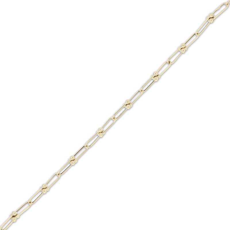 Main Image 2 of Stirrup Link Bracelet 10K Yellow Gold 8&quot;
