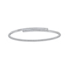 Thumbnail Image 3 of Diamond Flex Beaded Bangle Bracelet 1/2 ct tw 10K White Gold & Titanium 6.75&quot;