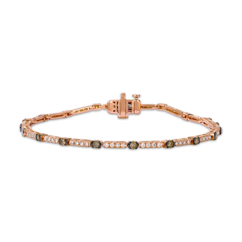 Le Vian Diamond Bracelet 1-1/3 ct tw 14K Strawberry Gold 7"