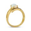 Thumbnail Image 3 of Le Vian Good Karma Oval-Cut Opal Coil Ring 1/10 ct tw Diamonds 14K Honey Gold