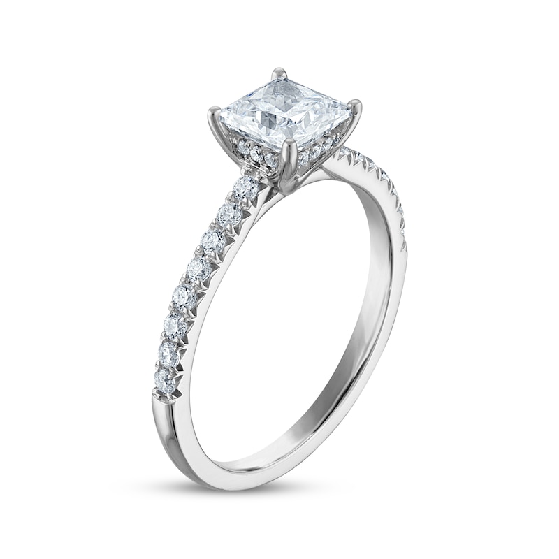 Main Image 2 of Now + Forever Certified Princess-Cut Diamond Engagement Ring 1-1/4 ct tw Platinum