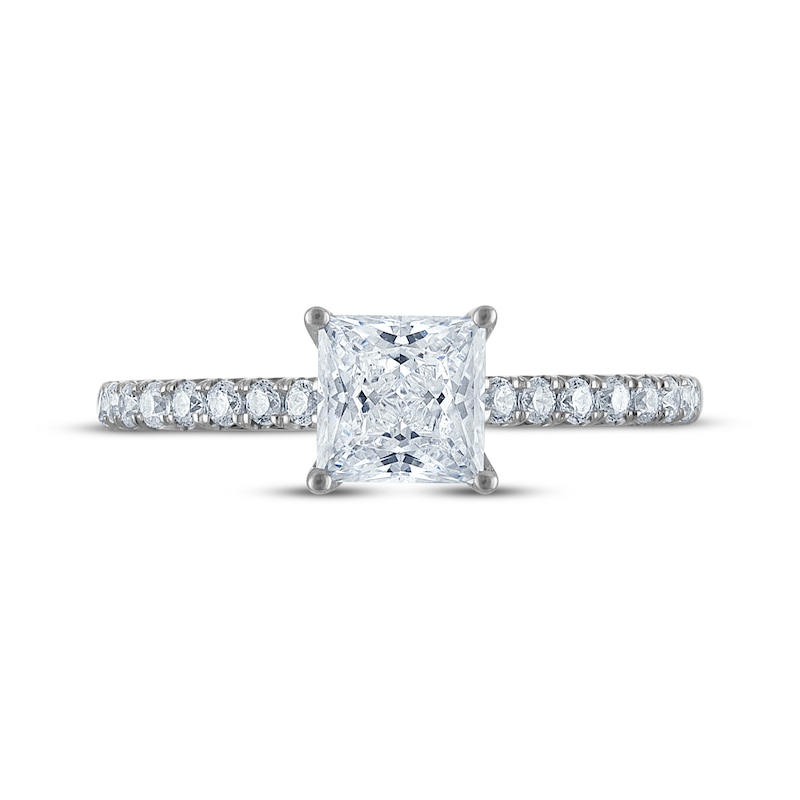 Main Image 3 of Now + Forever Certified Princess-Cut Diamond Engagement Ring 1-1/4 ct tw Platinum