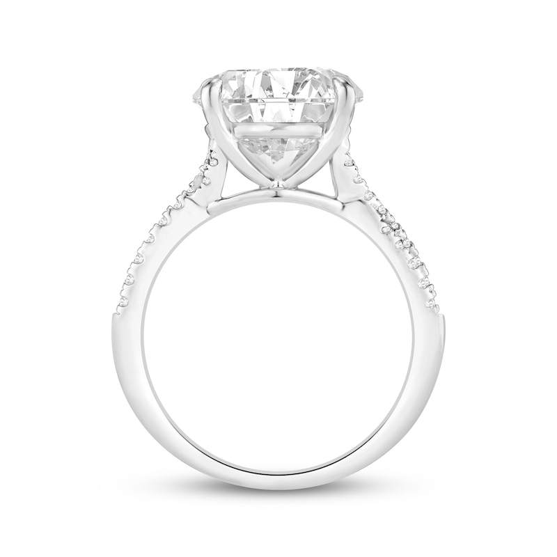 Main Image 2 of Lab-Grown Diamonds Round-Cut Engagement Ring 5-1/4 ct tw 14K White Gold