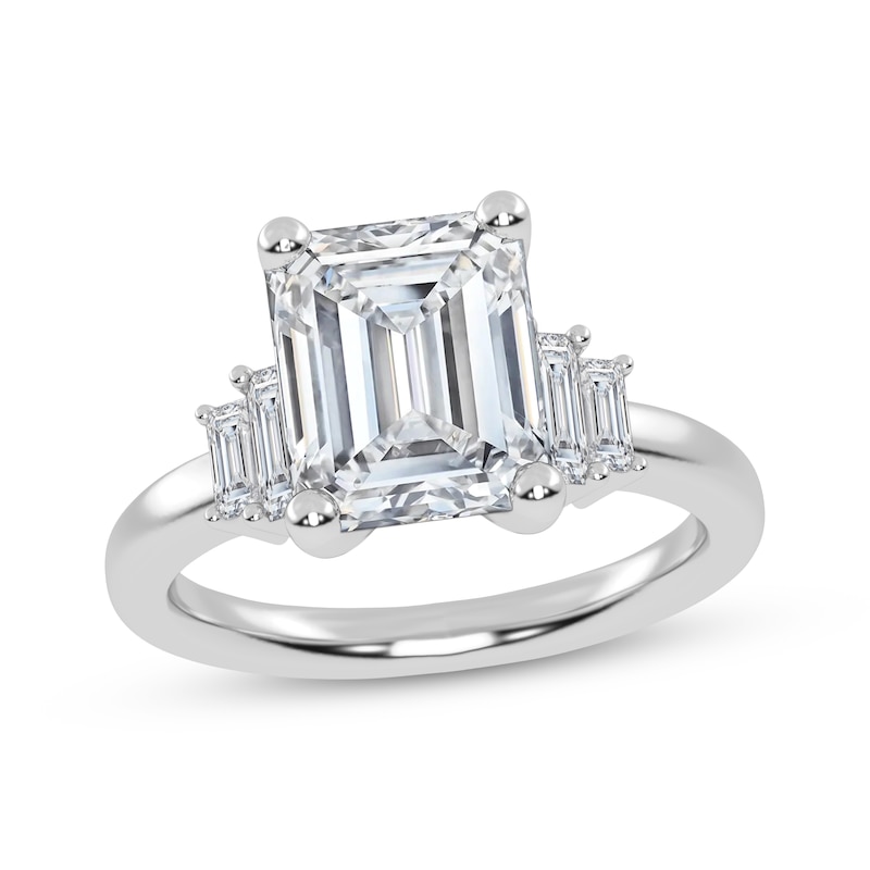 Main Image 1 of Now + Forever Lab-Grown Diamonds Emerald-Cut Engagement Ring 2-1/3 ct tw 14K White Gold