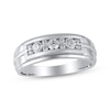 Thumbnail Image 1 of Now + Forever Men's Diamond Wedding Band 1/2 ct tw 10K White Gold