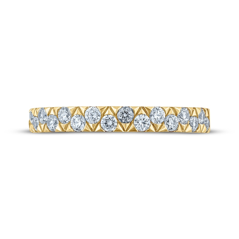 Main Image 3 of Now + Forever Diamond Triangle Anniversary Ring 1/2 ct tw 14K Yellow Gold