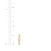 Thumbnail Image 3 of Previously Owned Diamond Channel Hoop Earrings 3/8 ct tw 10K Yellow Gold