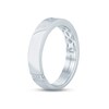 Thumbnail Image 2 of Previously Owned Monique Lhuillier Bliss Men's Diamond Wedding Band 1/4 ct tw Baguette & Round-cut 18K White Gold