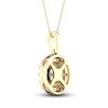 Thumbnail Image 4 of Previously Owned Multi-Diamond Necklace 1 ct tw Round-Cut 10K Yellow Gold 18"