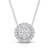 Thumbnail Image 1 of Previously Owned Diamond Necklace 1/2 ct tw Round-cut 14K White Gold 18"