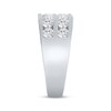 Thumbnail Image 2 of Previously Owned Men's Diamond Double Row Wedding Ring 2 ct tw 10K White Gold