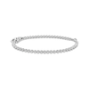 Thumbnail Image 1 of Previously Owned Diamond Adjustable Line Tennis Bracelet 1/4 ct tw 10K White Gold 8"