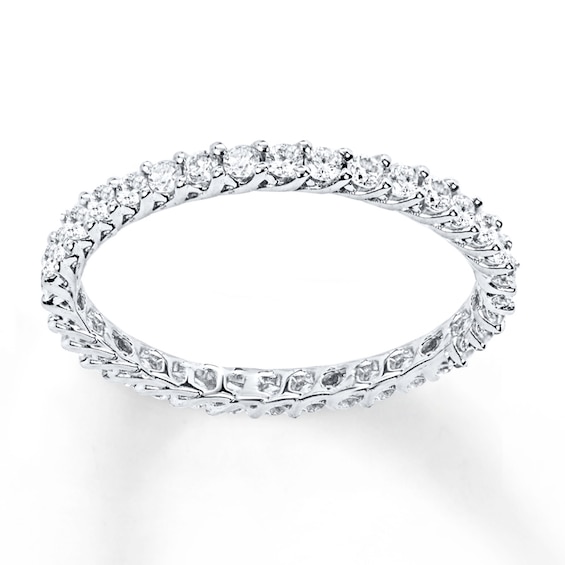 Previously Owned Diamond Eternity Ring 1/2 ct tw Round-cut 14K White Gold