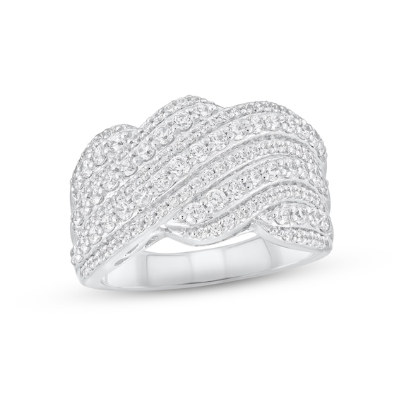 Previously Owned Diamond Anniversary Ring 1-1/2 ct tw Round-cut 10K White Gold