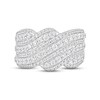 Thumbnail Image 3 of Previously Owned Diamond Anniversary Ring 1-1/2 ct tw Round-cut 10K White Gold