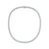 Thumbnail Image 2 of Previously Owned Multi-Diamond Center Tennis Necklace 1/2 ct tw Sterling Silver 17&quot;