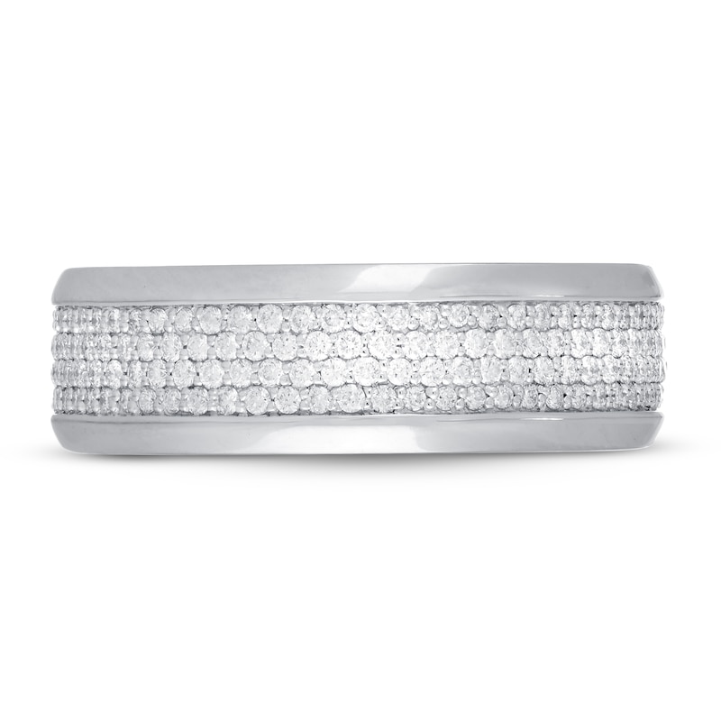 Main Image 3 of Previously Owned Neil Lane Men’s Diamond Wedding Band 5/8 ct tw 14K White Gold