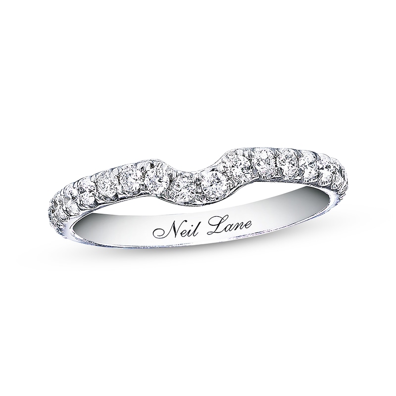 Main Image 1 of Previously Owned Neil Lane Round Diamond Wedding Band 3/8 ct tw 14K White Gold